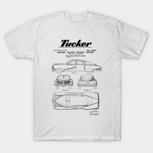 Tucker Automobile Patent Black T-Shirt